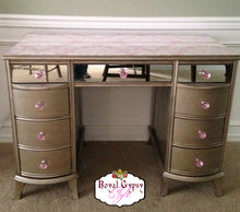 Mirrored Champagne Desk