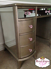 Mirrored Champagne Desk